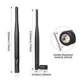 Bluetooth Antenna Wifi Sma Male Pc 2.4Ghz 6Dbi Single Band Boost Bluetooth Audio Range For Home Office Wireless Network Router Ip Camera Amplifier Wireless Range Extender 2 Pack (Sma-Male)