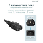 Amplifier Power Cord For Ion Pathfinder 2 3 4 Speaker, Ion Block Rocker Ipa76C/A/S Ipa23 Block Party & Live, Guitar Amp, Explorer Portable Speaker System, 18Awg 3-Prong Charger Cable Replacement 6 Ft