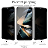 [2 Pack Privacy Screen Protector For Samsung Galaxy S23 5G 6.1-Inch Anti Spy Private Tempered Glass, Support Fingerprint Unlock, Anti-Scratch, Bubble Free