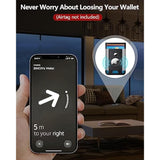 3-In-1 Magsafe Wallet With Airtag Holder, Upgrade Magsafe Wallet Stand, Open Id Window, Magnetic Wallet For 15/14/13/12 Series, Magsafe Airtag Wallet, Rfid Blocking, Black