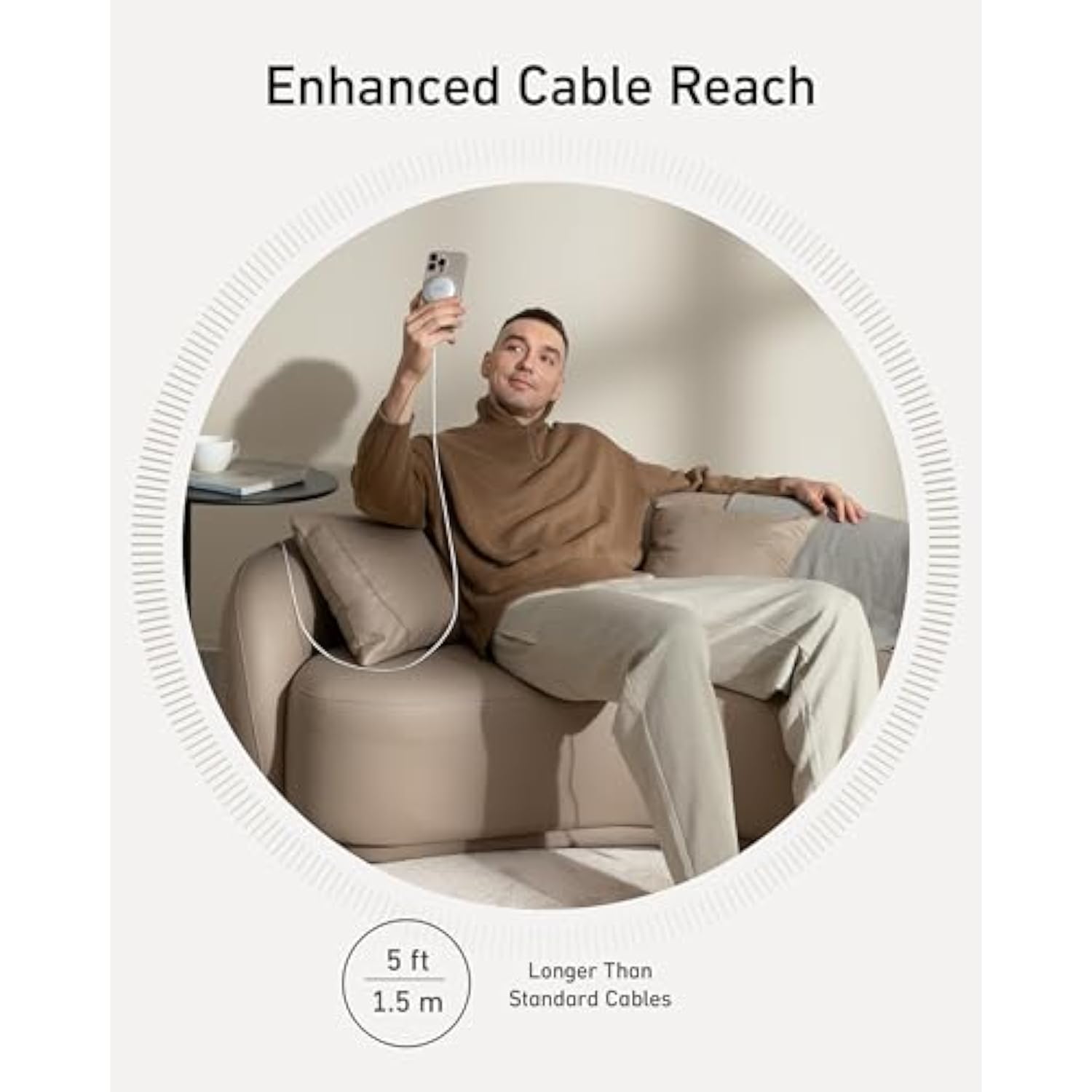 Anker MagSafe Charger Pad, MagGo iPhone 16 Wireless Charging Pad, Qi2 Certified 15W Wireless Charger, Compatible with iPhone 16/16 Plus/16 Pro/16 Pro Max/15/14/13/12 Series (Adapter Not Included)