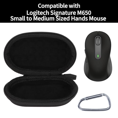 Case Compatible With Logitech Signature M650 / M550 Small To Medium Sized Hands Mouse (Graphite)
