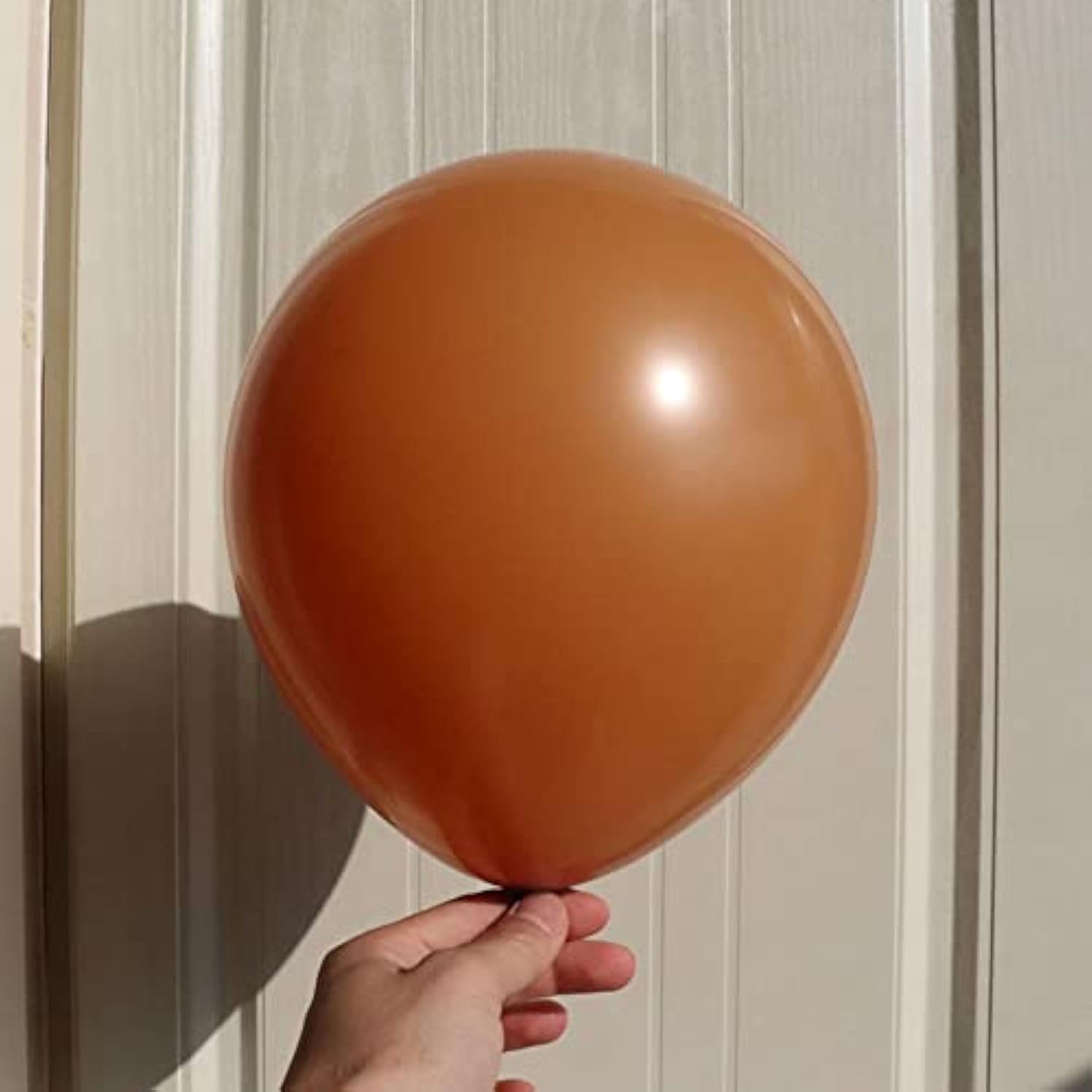 Retro Cocoa Brown Balloons 100Pcs Mixed Sizes Dark Orange Balloons for Christmas Thanksgiving Party