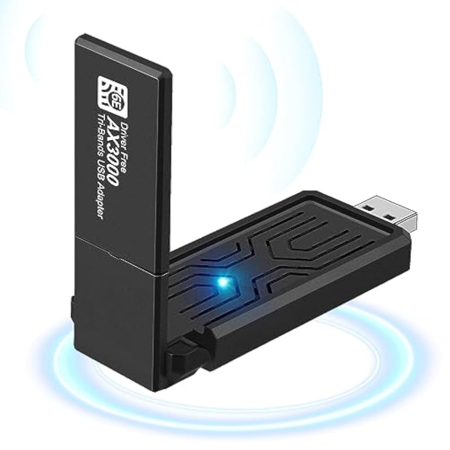Wifi 6 Adapter,Usb Wifi Adapter,802.11Ax,Ax1800M,2.4Ghz/574Mbps+5Ghz/1201Mbps,
