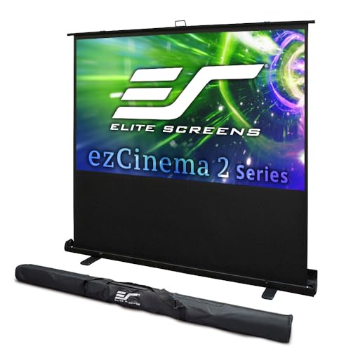 ezCinema 2 Projector Screen, Aluminum, Black