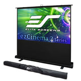 ezCinema 2 Projector Screen, Aluminum, Black