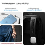 Spigen Universal Adjustable Hand Wrist Strap Phone Lanyard Compatible with Apple Airpods Pro (2nd Generation) - Dark Black (2 Pack)