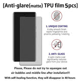 [5+2] 5 Anti-glare(matte) TPU film Screen protector + 2 Lens Protector compatible with  Galaxy S24 5G 2024 Easy to Install TPU Film screen