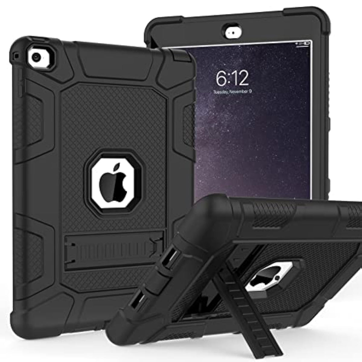 Case For Ipad Air 2Nd Generation 2014, Ipad Air 2 Case With Kickstand, 3 In 1
