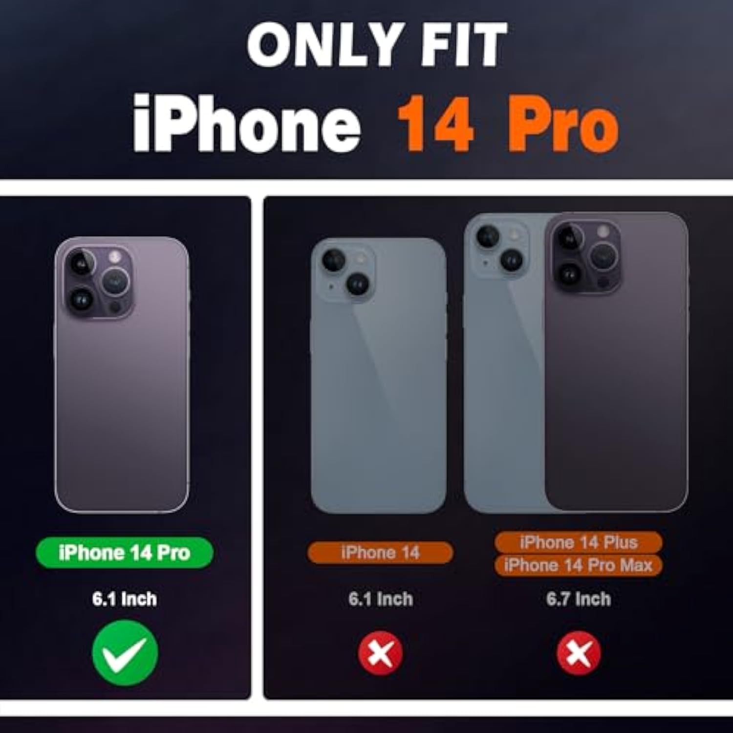 SHIELDON Wallet Case for iPhone 14 Pro 5G 2022, Genuine Leather Case with RFID Blocking Credit Card Holder Folio Magnetic Stand Shockproof Cover Compatible with iPhone 14 Pro 6.1" - Black