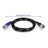 N-Type Male To N-Type Female Antenna Cable - 2M (6.5 Ft.), Tew-L402