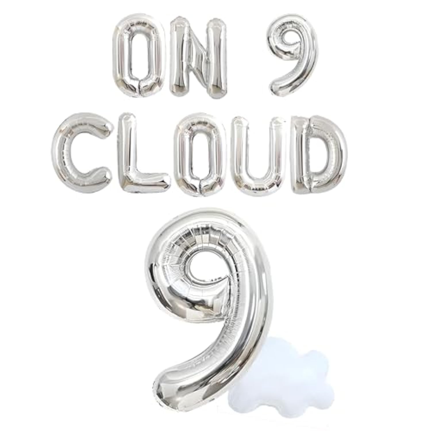 Gold On Cloud 9 Party Invite, 9 Year Old Girl, For Girls,9Th Birthday Decorations, On Cloud Nine Decorations,On Cloud 9 Banner, 9Th Birthday Party,