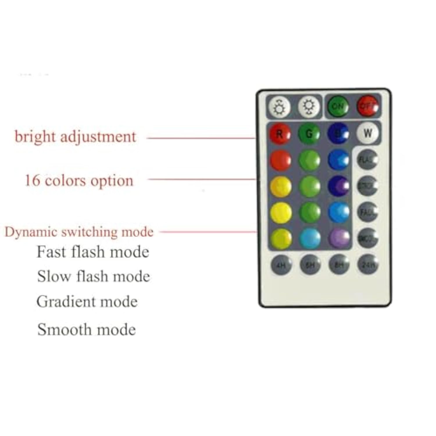 2 Pack Multi Color Changing String Lights,Battery Powered Led String Lights With Remote,50Leds 16Ft Silver Wire Lights F