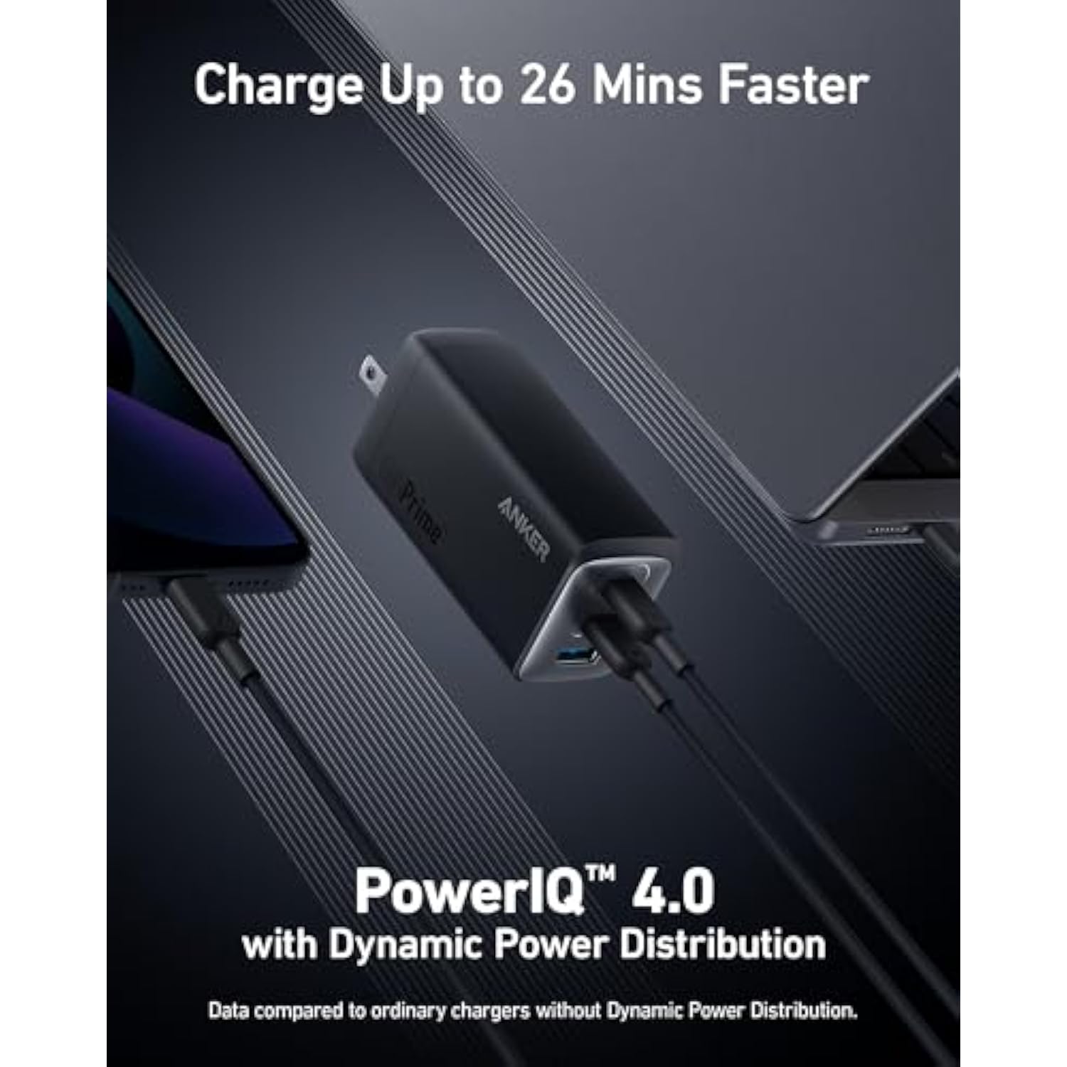 Anker 737 GaNPrime, 120W USB C Charger, PPS 3-Port Fast Compact Foldable Wall Charger for MacBook Pro/Air, iPad Pro, iPhone 16/Pro, Galaxy S22/S21, Dell XPS 13, Note 20/10+, and More Devices