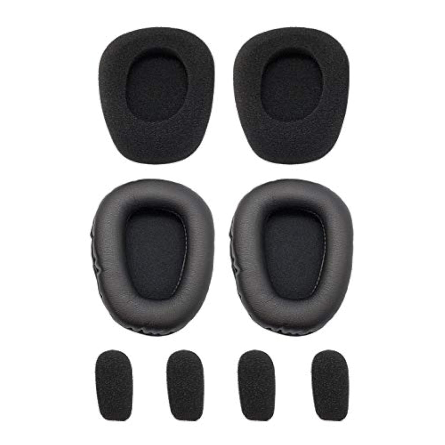 Blucoil EPMC-B550XT Replacement Ear Pad Cushions and Microphone Windscreens Kit for Blueparrott B550-XT Headset