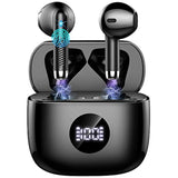 Wireless Earbuds, Bluetooth 5.3 Ear Buds Led Power Display Headphones Bass Ste