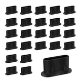 50-Pack USB-C Silicone Dust Plugs for iPhone Samsung Pixel MacBook Black