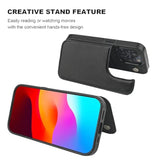 iPhone 15 Pro Wallet Case with Credit Card Holder, Black