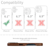 Genuine Leather Case V2 For Iphone 16 With Full Camera Control Cutout, Compatible With Magsafe (Msgl, Brown)