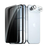 2+2 Pack For Iphone 17 Air Privacy Screen Protector With Camera Lens Protector, Anti Spy Tempered Glass Protection Film With Easy Installation Frame, 9H Hardness, Scratch Resistant, Case Friendly