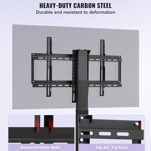 Motorized TV Lift Stroke Length 35 Inches Motorized TV Mount Fit for 37-65 Inch TV Lift with Remote Control Height Adjustable 28.7-64.2 Inch,Load