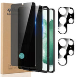 [2+2] for  Galaxy S24 Ultra Privacy Screen Protector Tempered Glass 6.8 Inch with Camera Lens Protector and Easy Installation Tool,