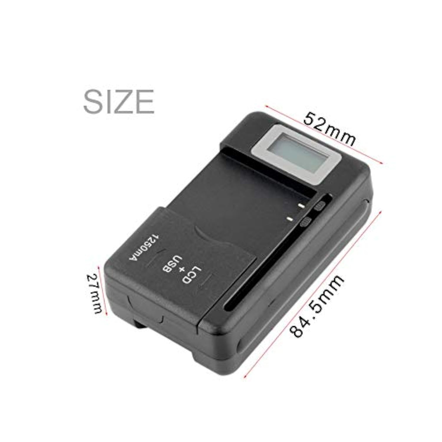 Universal Lcd Battery Charger, Travel Chargering For Samsung Galaxy S3 S4 S5 Note 2 3 4, Edge, Mega, Lg, Huawei, Htc, Zte, Etc