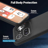 Case for Nothing Phone 4a Pro, Frosted Shield TPU Bumper Back Cover Slim Fit Shockproof Protective Phone Case for Men Women Black
