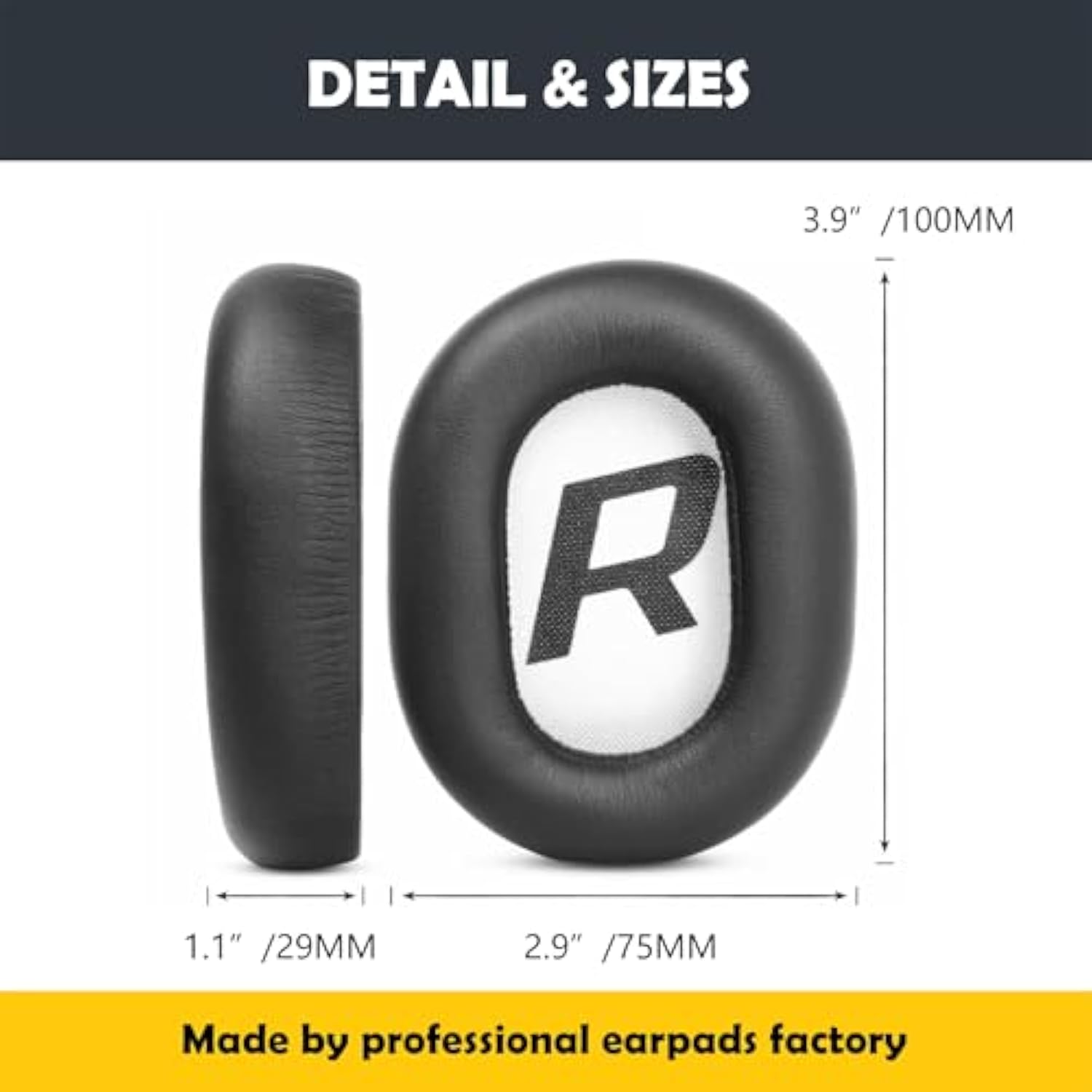 Voyager 8200 Uc Earpads Cushion Replacement With Protein Leather For Plantronics Backbeat Pro 2/Voyager 8200 Uc Wireless Headphones