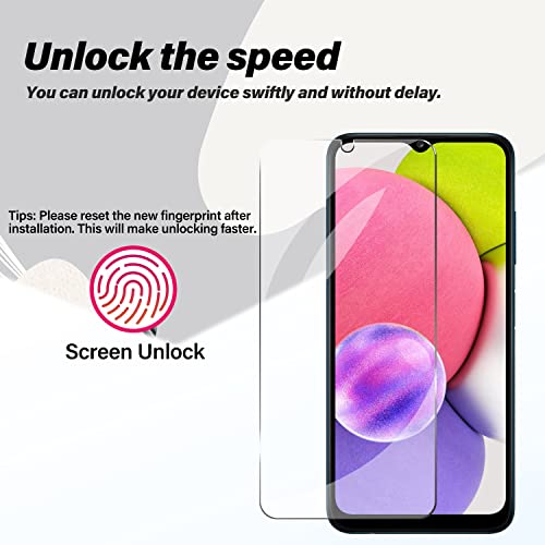 [2 Pack] for Galaxy S25 Ultra [6.9"] Screen Protector, 100% Fingerprint Unlock, 9H Hardness Shatterproof Long Durable Tempered Glass Film,[Easy