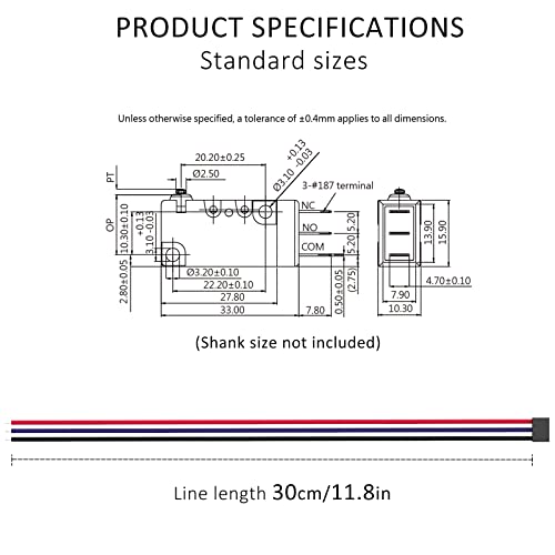 Hinge Roller Lever Waterproof Momentary Push Button Micro Limit Switch With Line 1No 1Nc Spdt Snap Action Mini Switches 3 Pins 1 Pc For Arduino, Appliance And Electronic Equipment