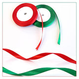 4 Rolls 100 Yards Christmas Ribbons 3/8" Wide, Metallic Glitter Organz