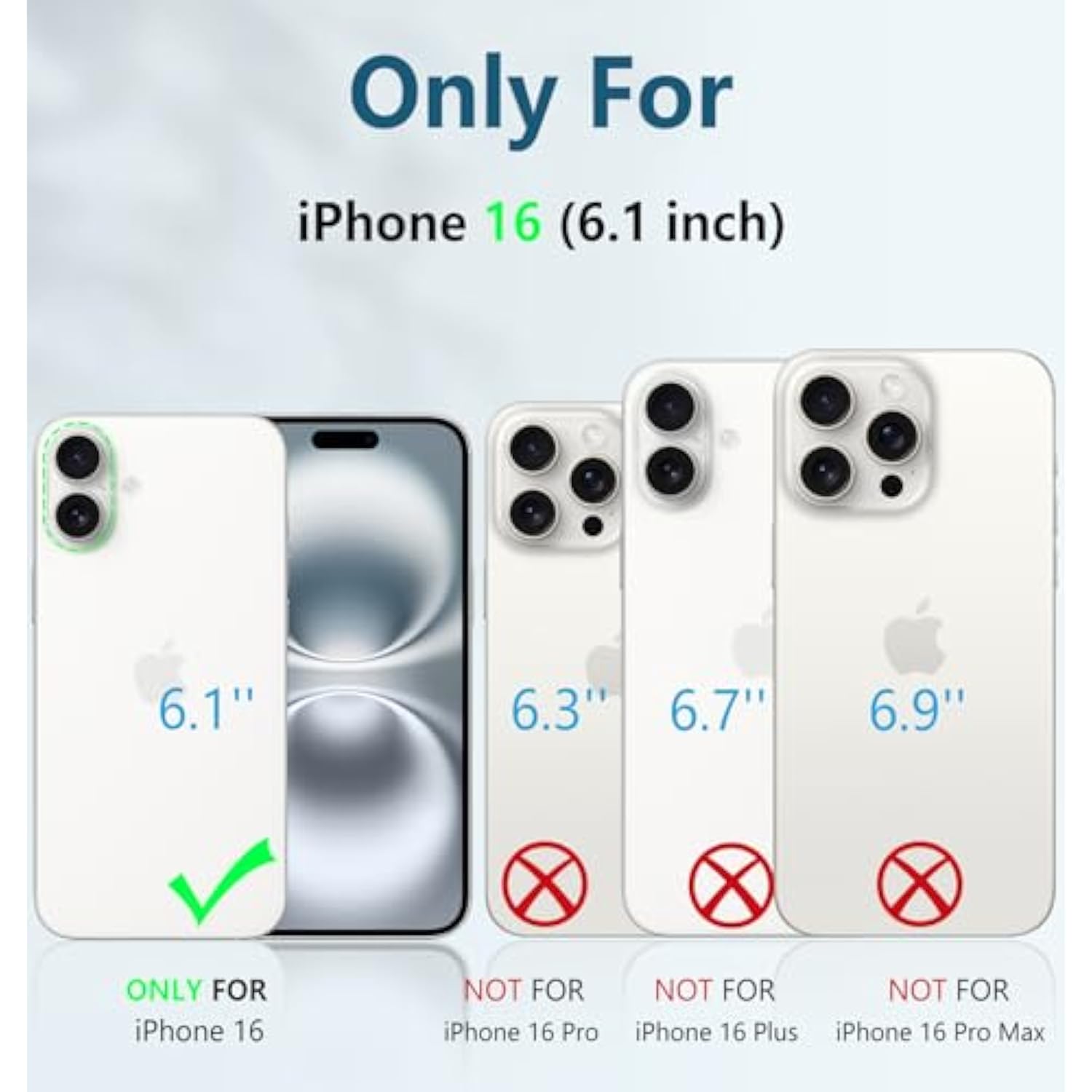 For Iphone 16 Phone Case: For Iphone 16 Case With Kickstand Shockproof Military Grade Protective Cover - Dual Layer Full Protection Sturdy Matte Textured Drop Proof - 6.1 Inch Black