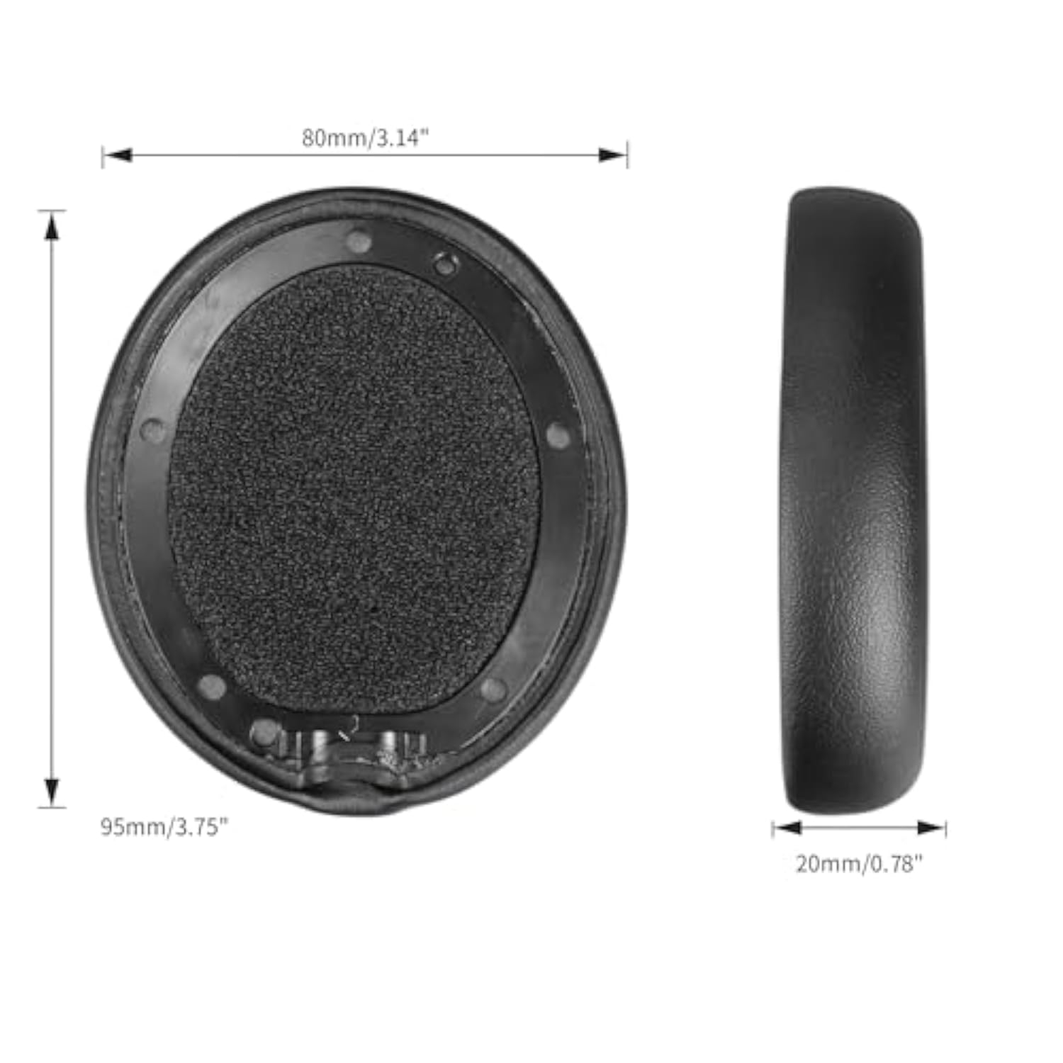 Ear Pads Cushion, Replacement Earpads For Beats Studio Pro Headphone Soft Protein Leather Earpad Cushion(Black)