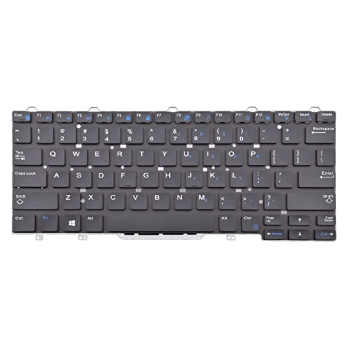 Replacement Keyboard Compatible With Dell Latitude 3340 3350 E3340 7350 E5450 E5470 E7450 E7470 13 7000 2-In-1 7350 Black Us Layout Without Pointer No Backlight