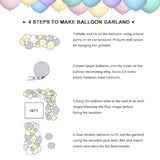 120pcs Pastel Balloon Garland Kit in Macaron Colors for Baby Shower  Parties