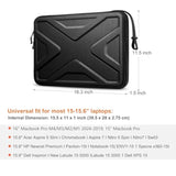Hard Shell Laptop Sleeve Case For 16" Macbook Pro (M4/M3/M2/M1 Pro/Max) A3403 A3186 2024, Asus Vivobook 15.6", 15" Surface Book And Acer/Hp/Lenovo/Dell Chromebook, Shock Absorption Computer Bag
