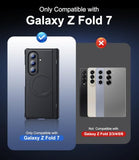for  Galaxy Z-Fold-7 Case: Magnetic Shockproof Rugged [Dual-Stand] [Hinge Protection] [Fit for Magsafe] Durable Silicone Matte Armor