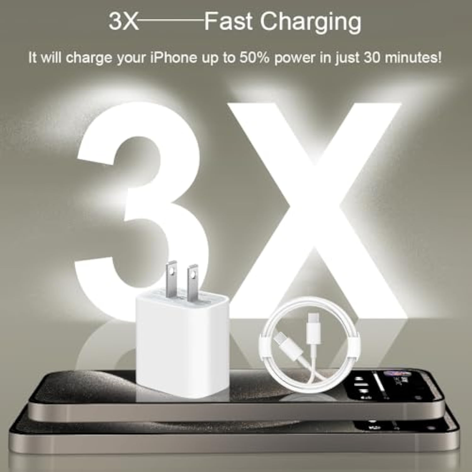 I Phone Chargers Fast Charging [3Pack] Cargador 20W Super Fast Charger Usb C Wall Charger With 6Ft Fast Charging Cable For Iphone 14 13 12 11 Plus,Pro Max,Pro/Mini/Xr/Ipad