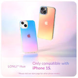 Hue Case For 15 - [360° Shock-Absorbent Bumper] - [Cute And Unique Phone Cover For Girls And Women] - Fluorescent Holographic Iridescent