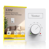 120 V Only Manual Electric Baseboard Heater Thermostat For Home,