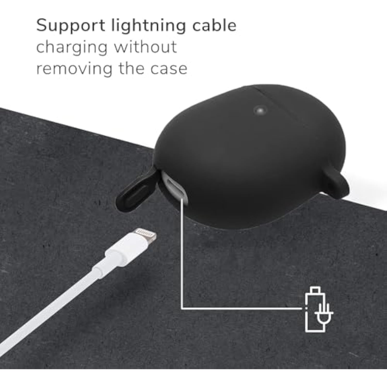 For Google Pixel Buds Pro & Buds Pro 2 Case Cover With Cleaner Kit, Soft Silicone Shockproof Protective Case Skin With Keychain For Men Women, Black