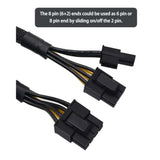 Gpu Vga Pcie 8 Pin Female To 3X 8 Pin(6+2) Male Pci Express Adapter Splitter E