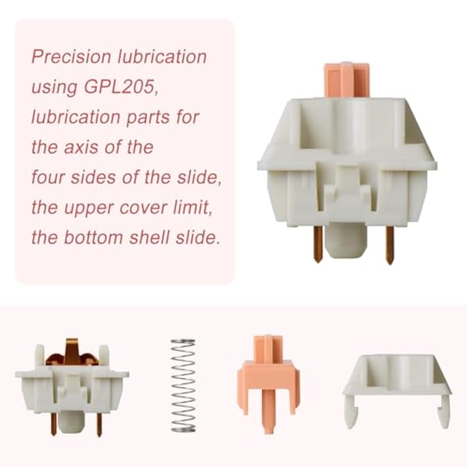 Runjrx Mmd Holy Panda 62G Spring Switch For Mechanical Keyboard Mmd Panda Swit