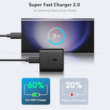 ?2Pack? Usb C Super Fast Charging For 45W Samsung Charger Galaxy S25,S25 Ultra,S24,S23,S22,A54,Z Fold/Flip 6,5,4,Galaxy Tab S10,S9,S8,Galaxy Book3,Pps Charger,Android Wall Charger With 6Ft Cable?