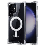 Magnetic Phone Case For Samsung Galaxy S23 Ultra Magsafe Case/Shockproof Transparent/Clear, Mag-St-S23U