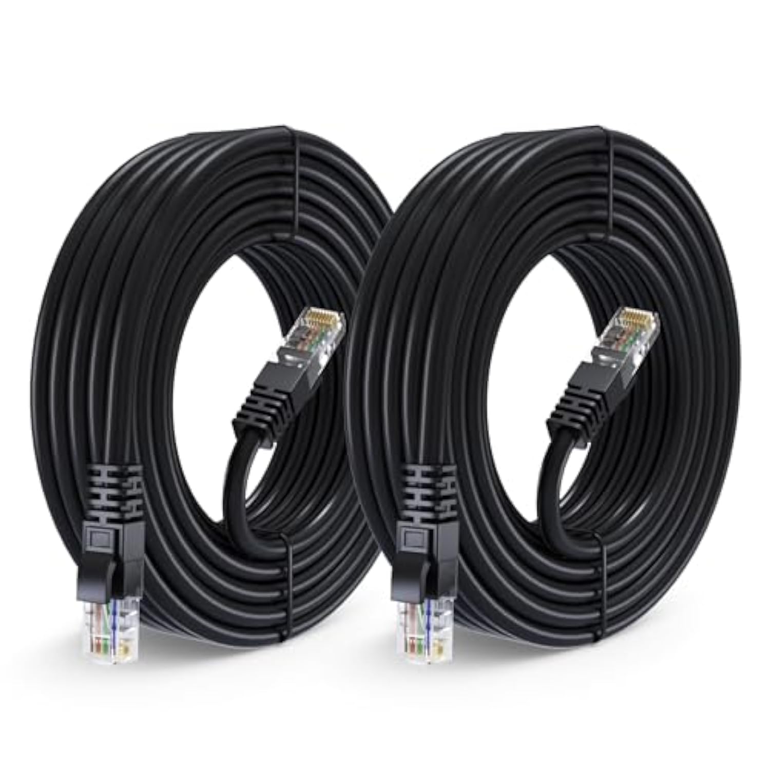 Maximm Cat 6 Ethernet Cable 25 Ft, (2-Pack) Cat6 Cable, LAN Cable, Internet Ca