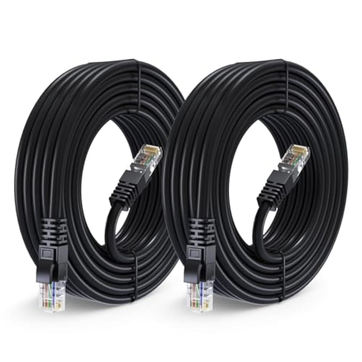 Maximm Cat 6 Ethernet Cable 25 Ft, (2-Pack) Cat6 Cable, LAN Cable, Internet Ca