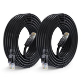 Maximm Cat 6 Ethernet Cable 25 Ft, (2-Pack) Cat6 Cable, LAN Cable, Internet Ca