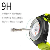 Watch Screen Protector (3 Pack) Compatible Garmin Forerunner 735Xt Tempered Glass Film Anti-Scratch High Definition Full Coverage And (1Pack) Silicone Case For Smart Watch